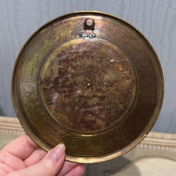 Vintage Brass God Bless Our Home Jerusalem Wall Hanging - Picture 5 of 13